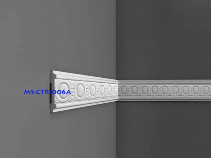 [7777+] mẫu phào chỉ nhựa pu CTR006A